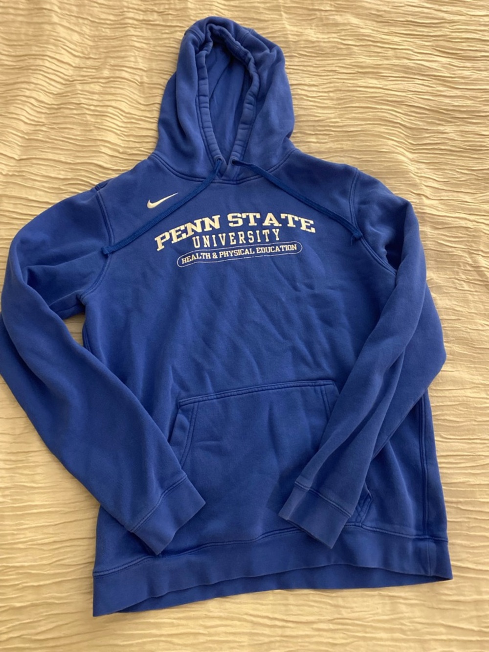 Nike Royal Blue Pullover Hoodie with Silver Trim
